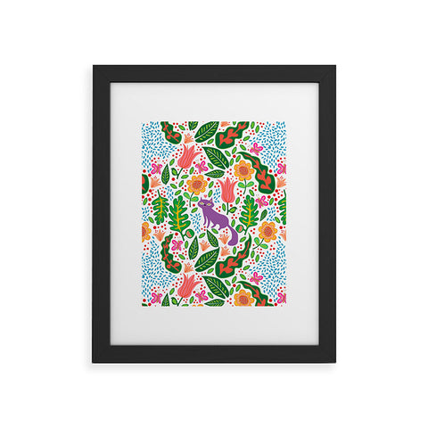 Hello Sayang Cat Day Framed Art Print