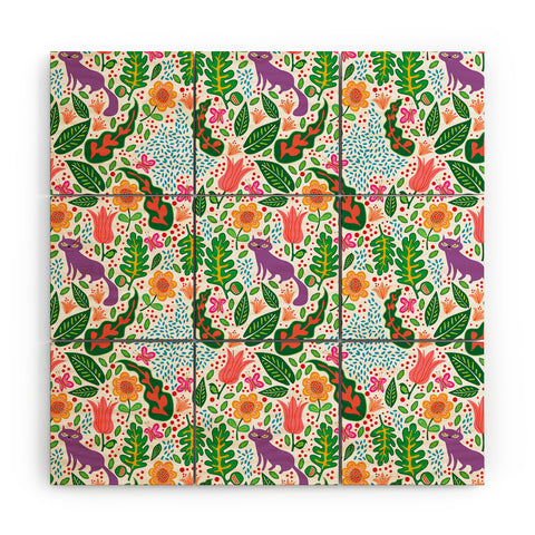 Hello Sayang Cat Day Wood Wall Mural