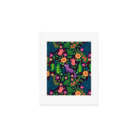 Hello Sayang Cat Night Art Print