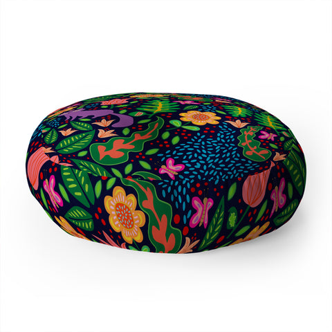 Hello Sayang Cat Night Floor Pillow Round