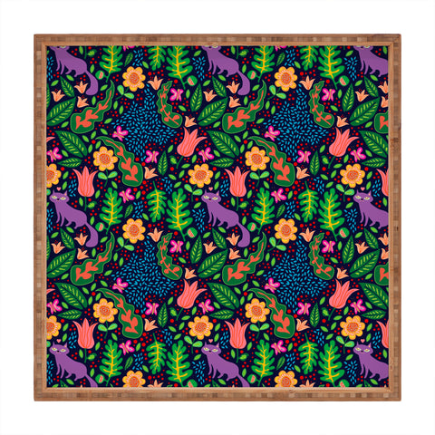 Hello Sayang Cat Night Square Tray