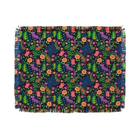 Hello Sayang Cat Night Throw Blanket