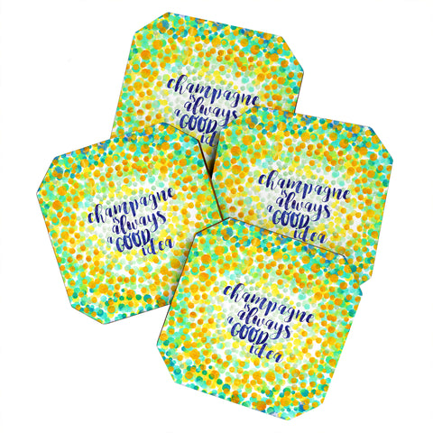 Hello Sayang Champagne is Always A Good Idea Coaster Set