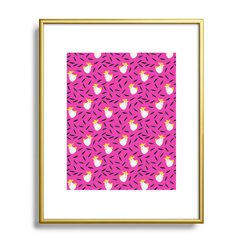 Hello Sayang Chicken Rice Metal Framed Art Print