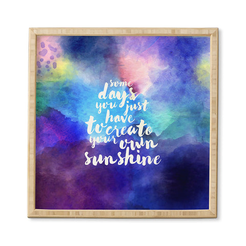 Hello Sayang Create Your Own Sunshine Framed Wall Art
