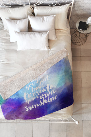 Hello Sayang Create Your Own Sunshine Fleece Throw Blanket