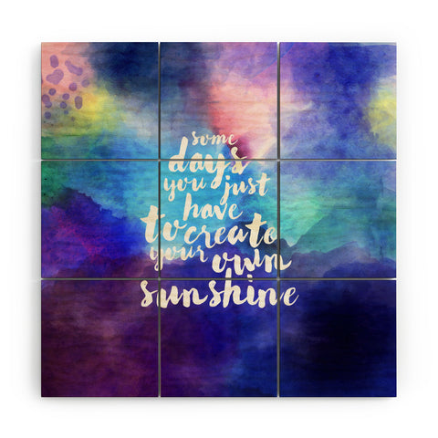 Hello Sayang Create Your Own Sunshine Wood Wall Mural