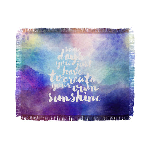 Hello Sayang Create Your Own Sunshine Throw Blanket