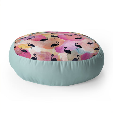 Hello Sayang Dance Like A Flamingo Floor Pillow Round