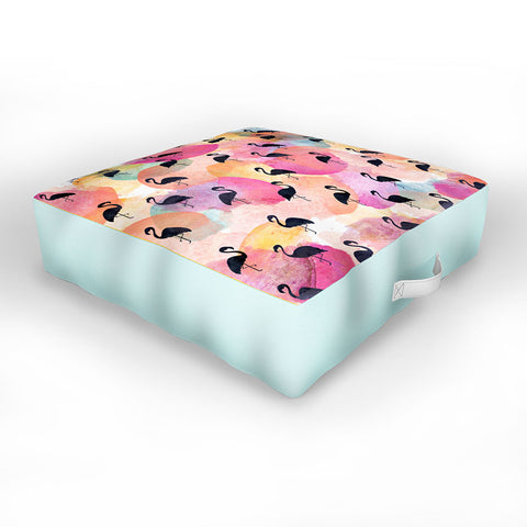 Hello Sayang Dance Like A Flamingo Outdoor Floor Cushion