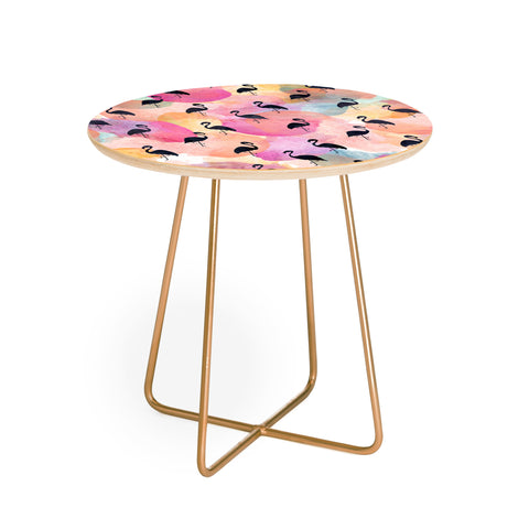 Hello Sayang Dance Like A Flamingo Round Side Table