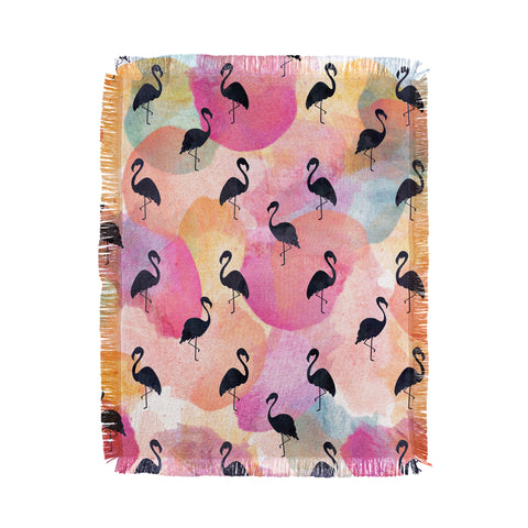 Hello Sayang Dance Like A Flamingo Throw Blanket