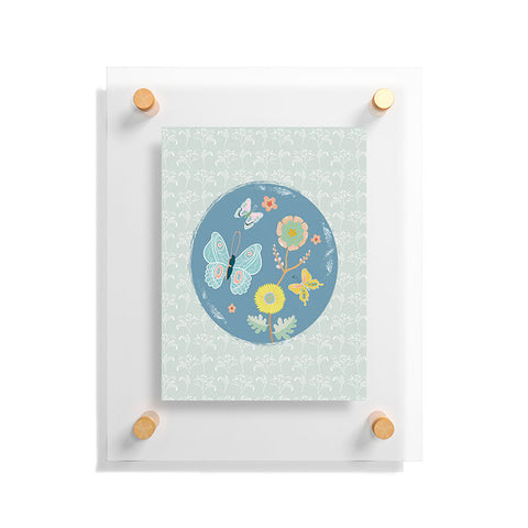 Hello Sayang Dancing Butterflies Floating Acrylic Print