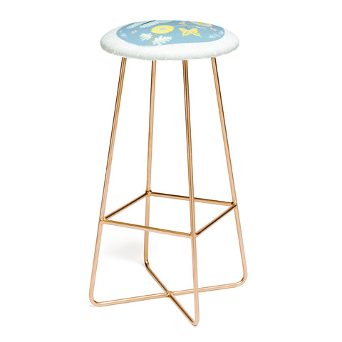 Hello Sayang Dancing Butterflies Bar Stool