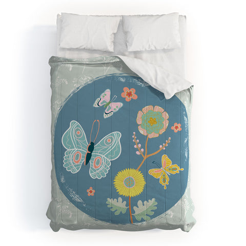 Hello Sayang Dancing Butterflies Comforter