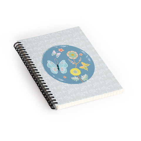 Hello Sayang Dancing Butterflies Spiral Notebook