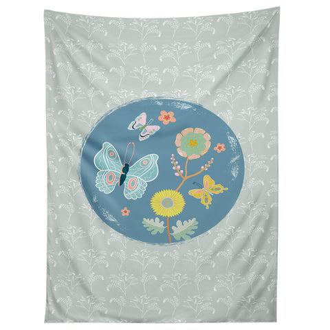 Hello Sayang Dancing Butterflies Tapestry