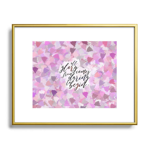 Hello Sayang Daring to Begin Metal Framed Art Print
