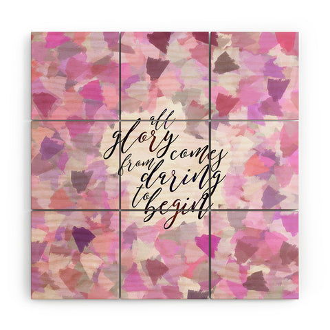 Hello Sayang Daring to Begin Wood Wall Mural