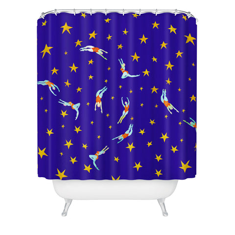 Hello Sayang Defy Gravity Shower Curtain