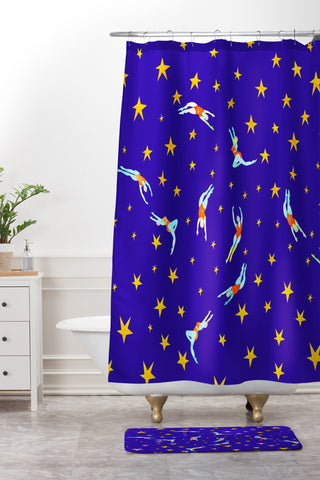 Hello Sayang Defy Gravity Shower Curtain And Mat