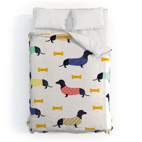Hello Sayang Doggies Duvet Cover