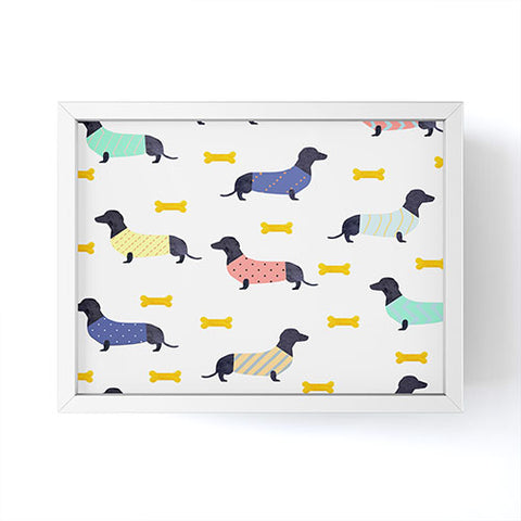 Hello Sayang Doggies Framed Mini Art Print