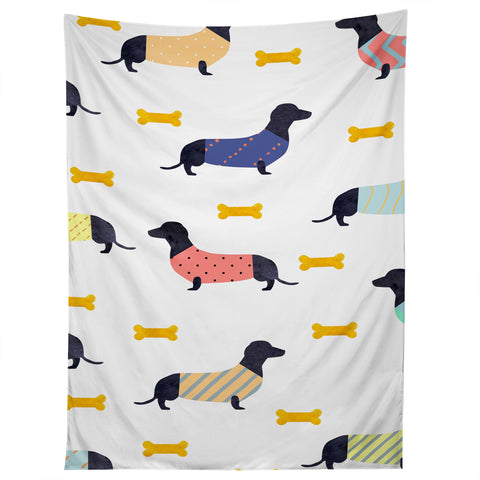 Hello Sayang Doggies Tapestry