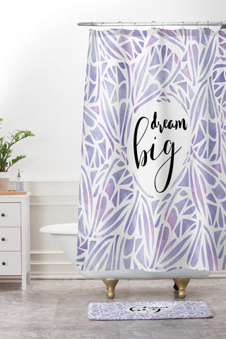Hello Sayang Dream Big Butterfly Shower Curtain And Mat