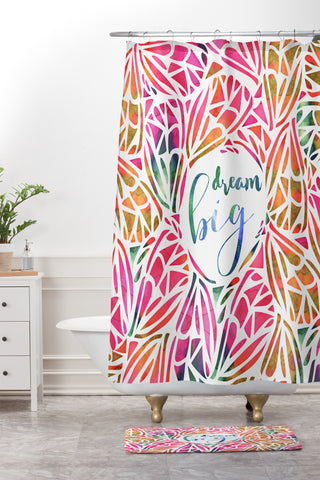 Hello Sayang Dream Big Summer Days Shower Curtain And Mat
