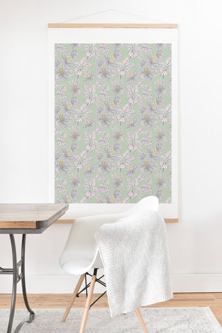 Hello Sayang Dreamy Hibiscus Art Print And Hanger