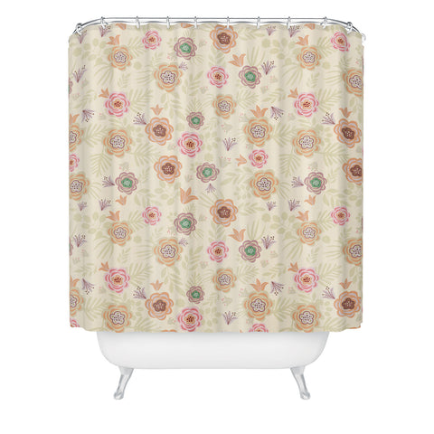 Hello Sayang Dreamy Spring Roses Shower Curtain