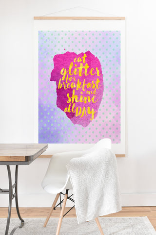 Hello Sayang Eat Glitter for Breakfast Art Print And Hanger