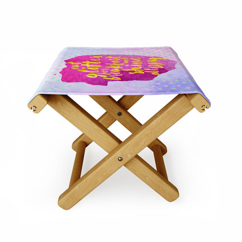 Hello Sayang Eat Glitter for Breakfast Folding Stool