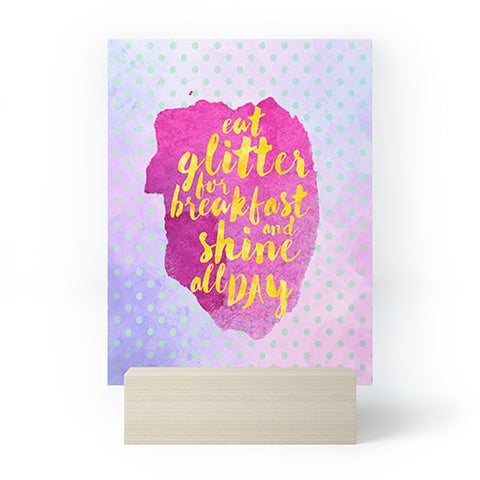 Hello Sayang Eat Glitter for Breakfast Mini Art Print