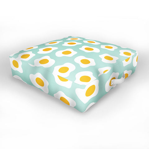 Hello Sayang Eggcellent Blue Eggs Outdoor Floor Cushion