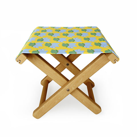 Hello Sayang Elephant Planter Folding Stool