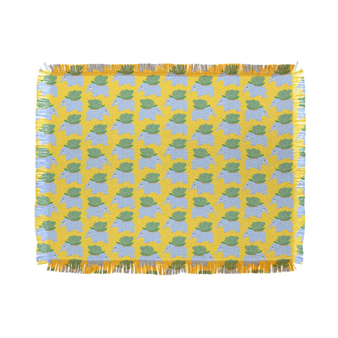 Hello Sayang Elephant Planter Throw Blanket