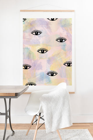 Hello Sayang Eye Blush Art Print And Hanger