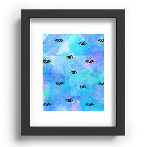 Hello Sayang Eye Blush Blue Recessed Framing Rectangle