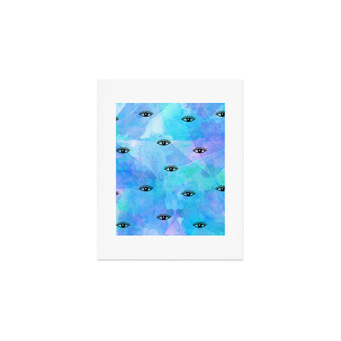 Hello Sayang Eye Blush Blue Art Print
