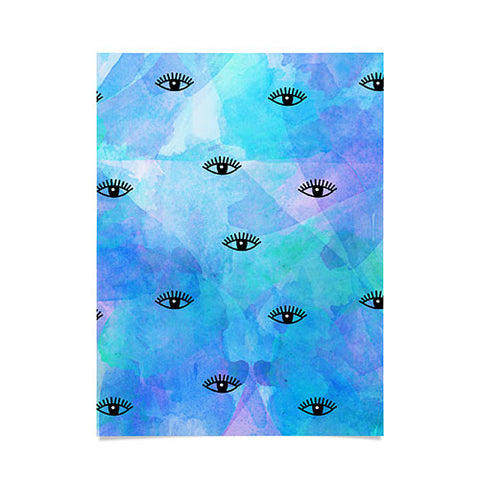 Hello Sayang Eye Blush Blue Poster