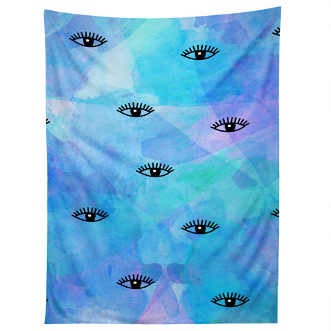 Hello Sayang Eye Blush Blue Tapestry