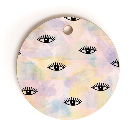 Hello Sayang Eye Blush Cutting Board Round