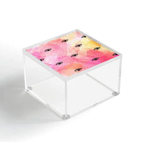 Hello Sayang Eye Blush Pink Acrylic Box