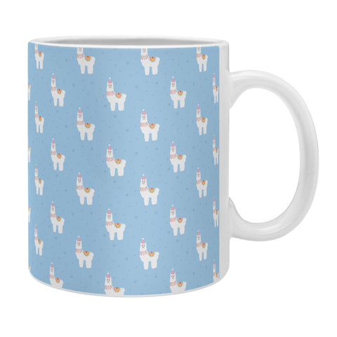 Hello Sayang Fa La La La Llama Blue Coffee Mug