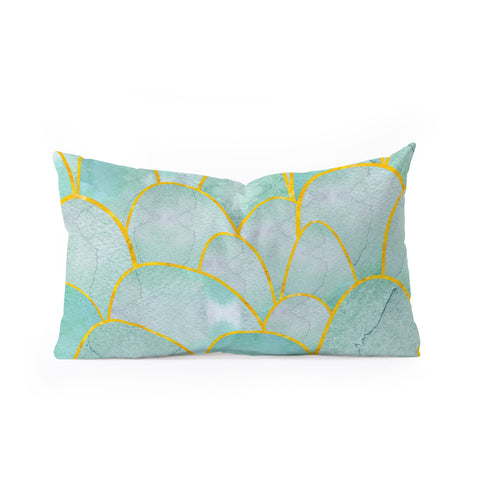 Hello Sayang Fish Scales Oblong Throw Pillow