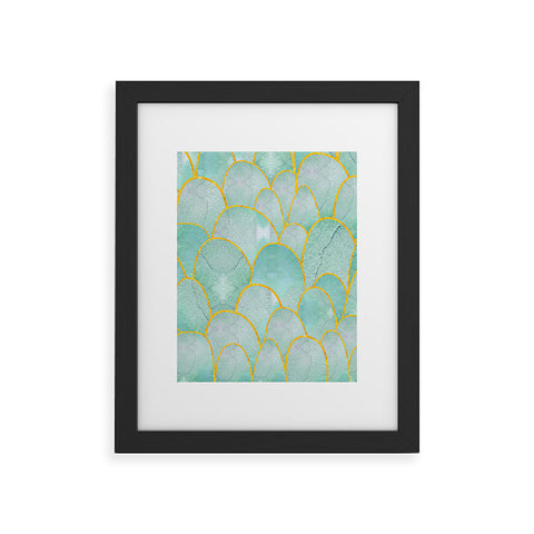 Hello Sayang Fish Scales Framed Art Print