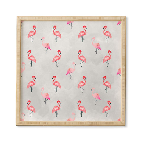 Hello Sayang Flaming Flamingo Framed Wall Art