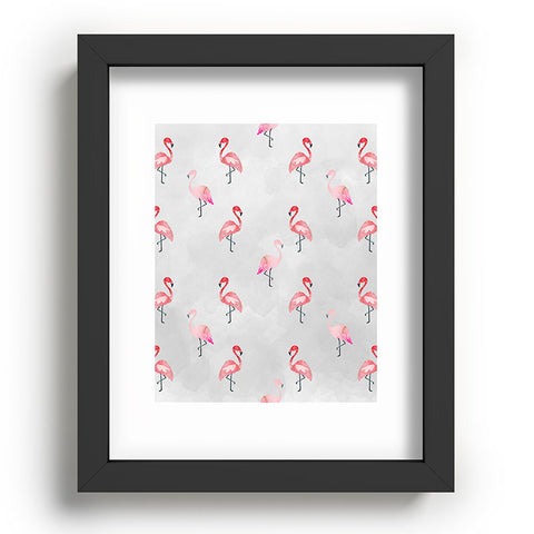 Hello Sayang Flaming Flamingo Recessed Framing Rectangle